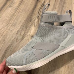 PUMA Fierce Strap Flocking Womens Hi Top Trainers 189767 Sneakers Shoes